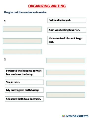 Organizing Writing