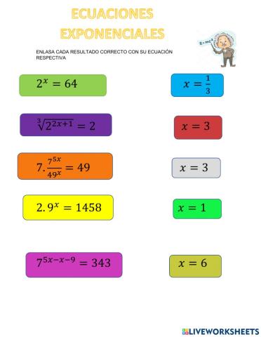 Ecuaciones exponenciales