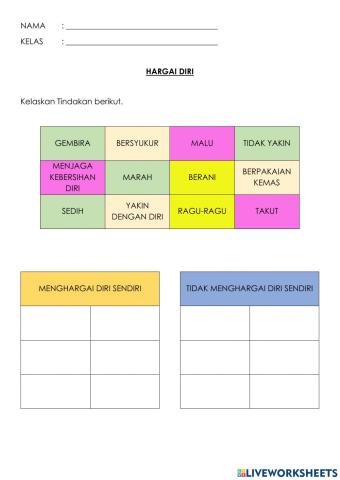 PENDIDIKAN KESIHATAN TAHUN4 hargai diri