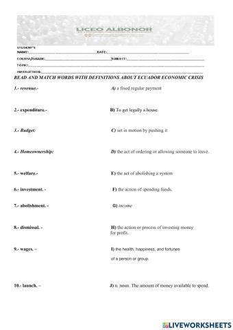 Ecuador Economic Crisis