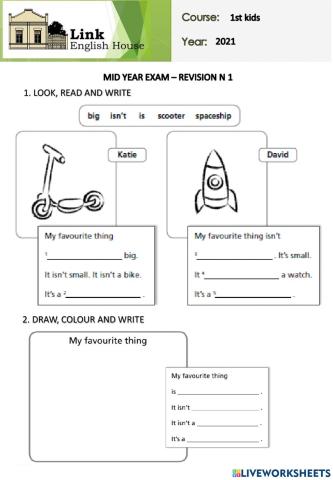 1st kids mid year review