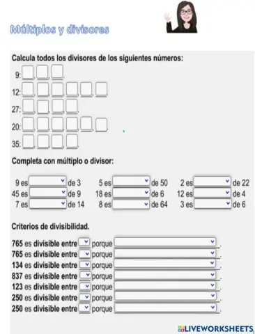 MULTIPLOS Y DIVISORES III