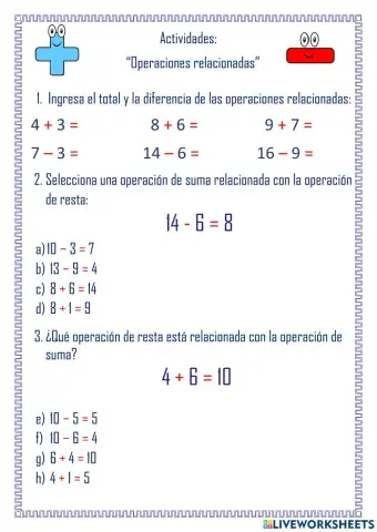 Operaciones relacionadas