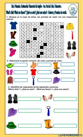 2do. de. Primaria. 1er. Parcial - 2do. Trimestre.