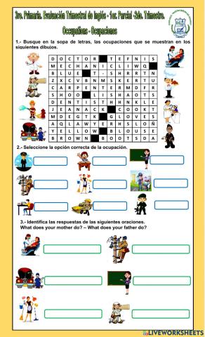 3ro. Primaria. 1er. Parcial - 2do. Trimestre.