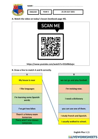 ENG Y5 Week 24 (25-29 JULY) Worksheets 1