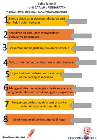 Sains tahun 5 (pengaratan)