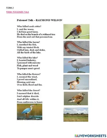 Form 3 Poem - Poisoned Talk