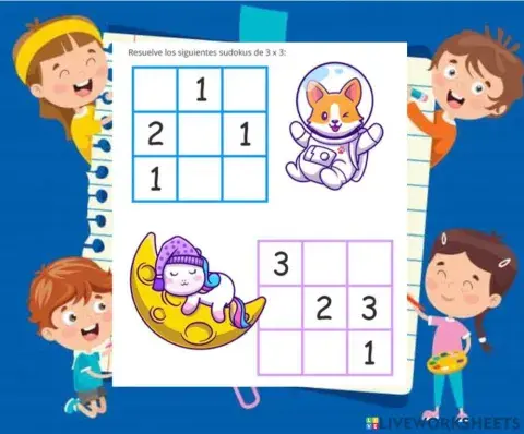 Sudoku con 3 numeros