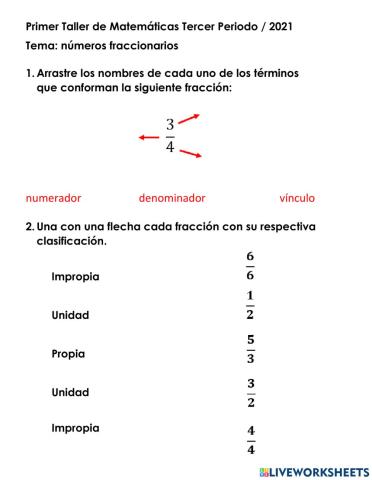 Números Fraccionarios