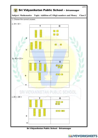 Unit-2 live worksheets