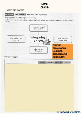 Writing: notes expansion