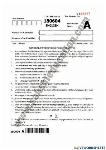 Navodaya model paper