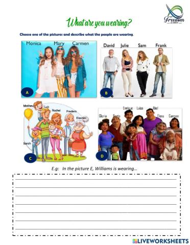 What are your wearing?