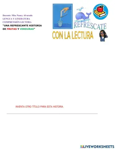 Una refrescante historia de frutas y verduras