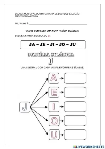 Família silábica J