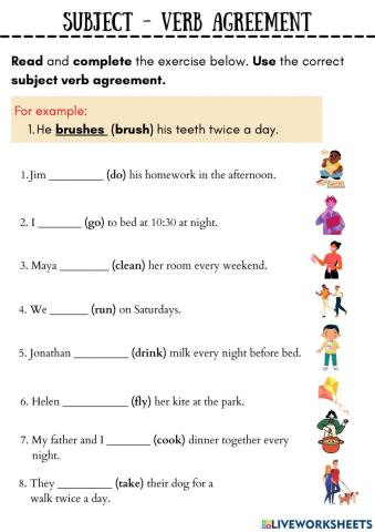 Subject -  verb agreement
