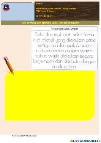 M28 solat jumaat (4.3.1) ppki thn 5