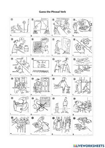 NEF Phrasal Verb multiple choice