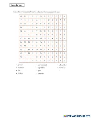 Valor la paz