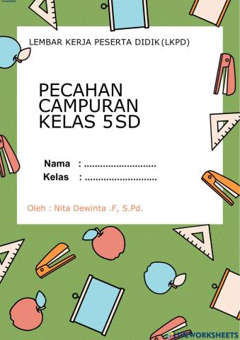 Lkpd penjumlahan dan pengurangan pecahan campuran