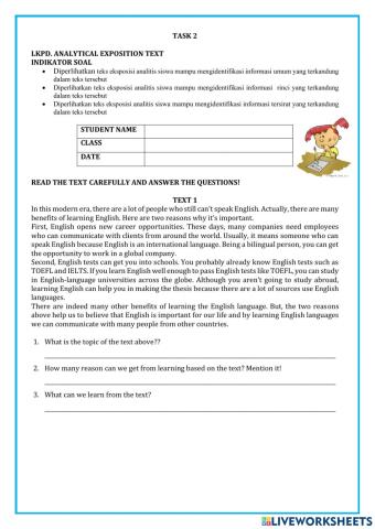 Analytical Exposition