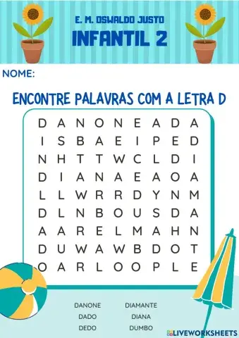 28 de julho - letra d