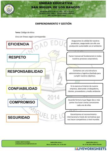 Principios de código de ética