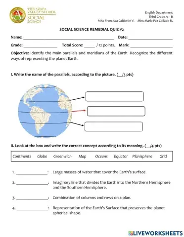 Social Science  Remedial Quiz