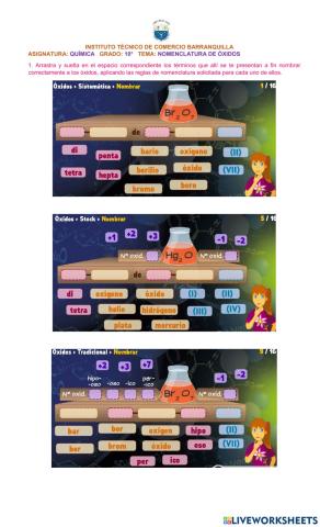 Nomenclatura de Química Inorgánica