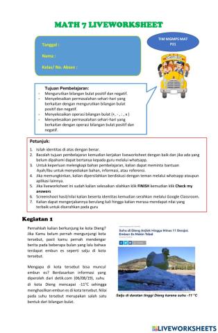 Operasi Bilangan Bulat