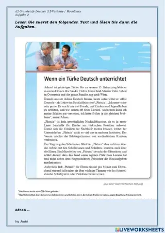 Wenn ein Türke Deutsch unterrichtet