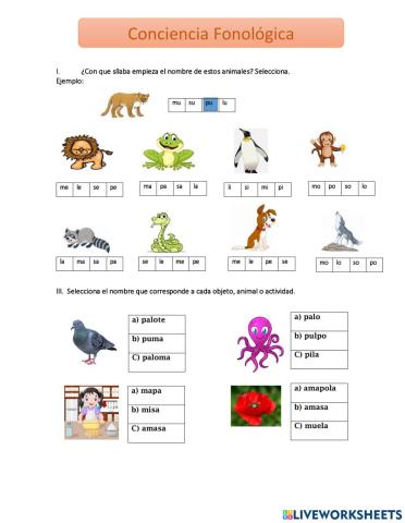 Conciencia Fonológica