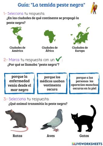 Actividad: La temida peste negra