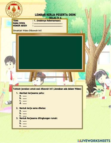 LKPD PKN Kerjasama Dalam Keragaman