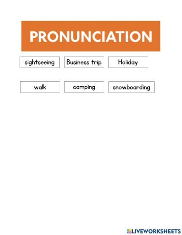 Pronunciation unit 7