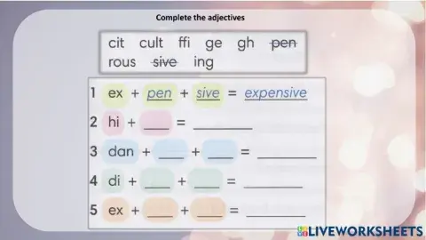 Adjectives go getter 2 4.2 B