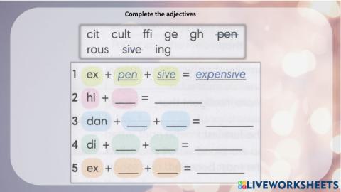 Adjectives go getter 2 4.2 B