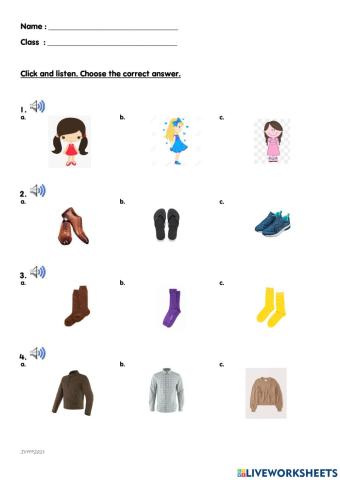 Unit 7 : Get Dressed !