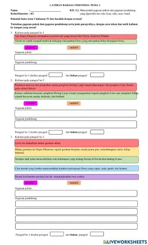 Bahasa Indonesia Tema 1