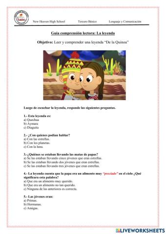 Leyenda de la Quinoa