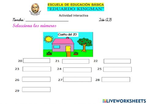 Escritura de número