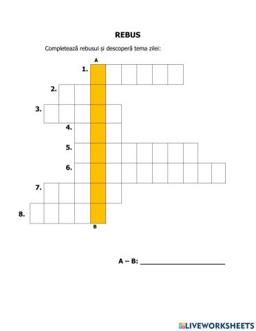 Rebus la ed. pt. sănătate