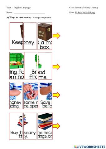 Civic lesson - Money Literacy