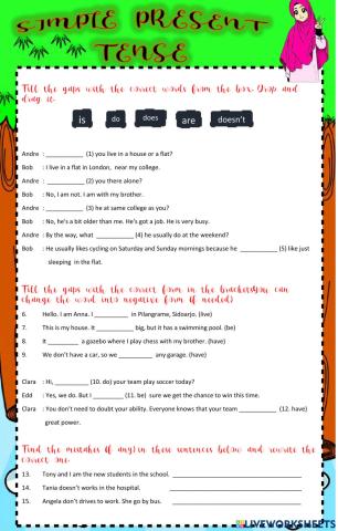 Simple present mixed