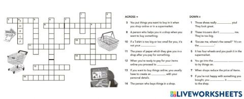 In a shop or store, PRE, LESSON 4B