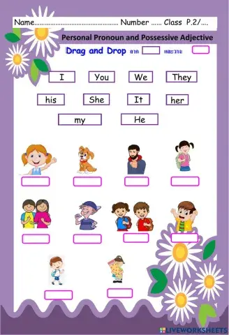 Personal Pronoun and Possessive adjective