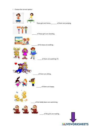 Both of, neither of, all of, none of