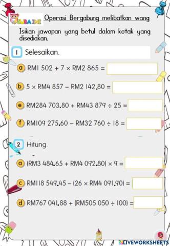 Operasi bergabung wang