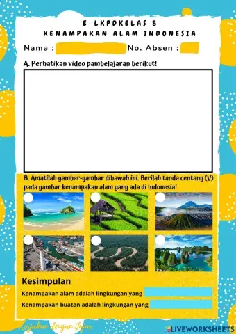 Kenampakan Alam Indonesia